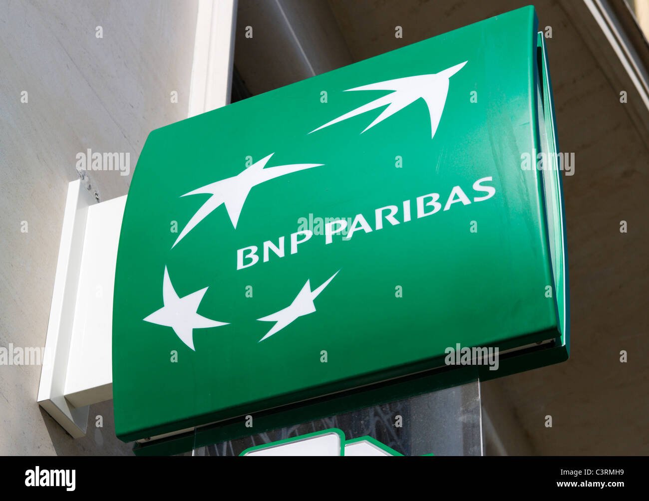 El banco BNP Paribas, París, Francia Foto de stock