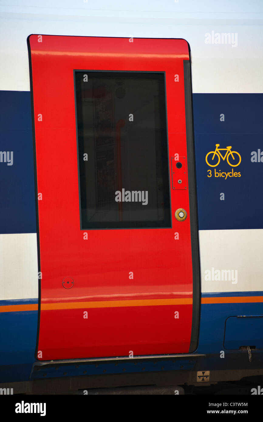 South West Trains entrada al transporte de bicicletas del tren