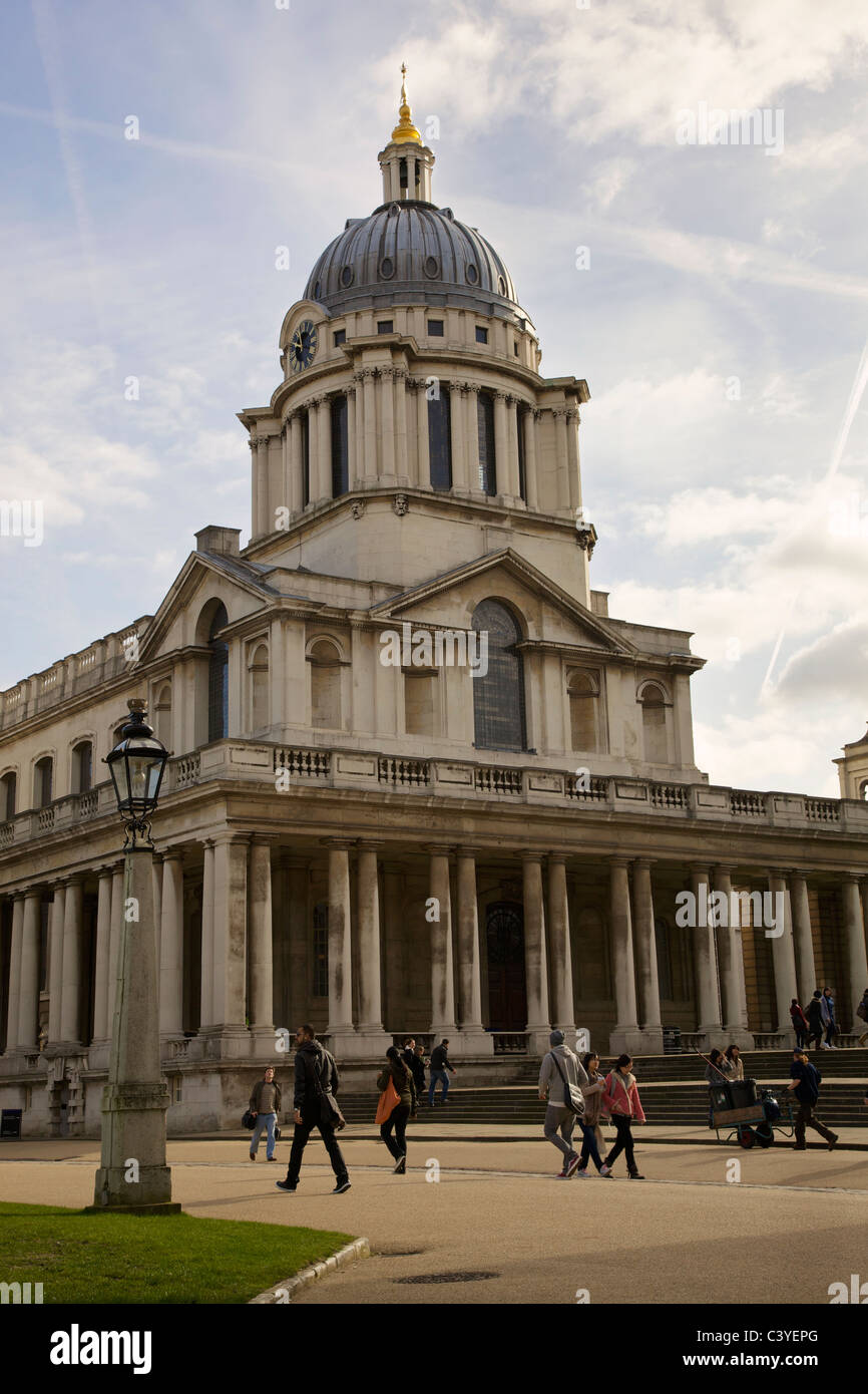 La universidad de Greenwich y el Trinity College of Music de Londres. Foto de stock