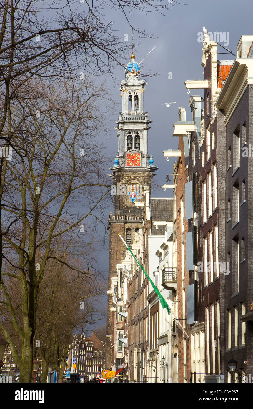 Westerkerk Amsterdam Holanda Holanda Foto de stock