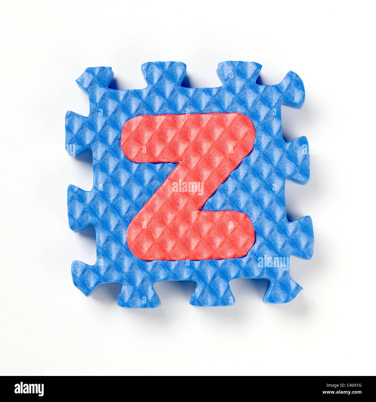 Pieza del puzzle alfabeto Z Foto de stock