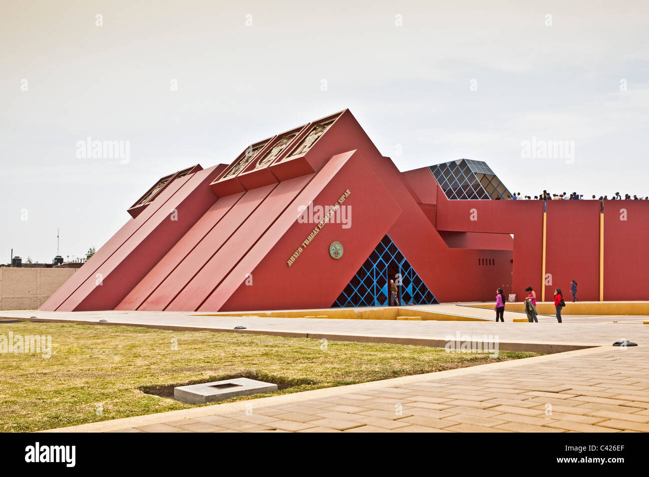 Perú, cerca de Chiclayo, Lambayeque, el Museo de las Tumbas Reales de Sipán. Foto de stock