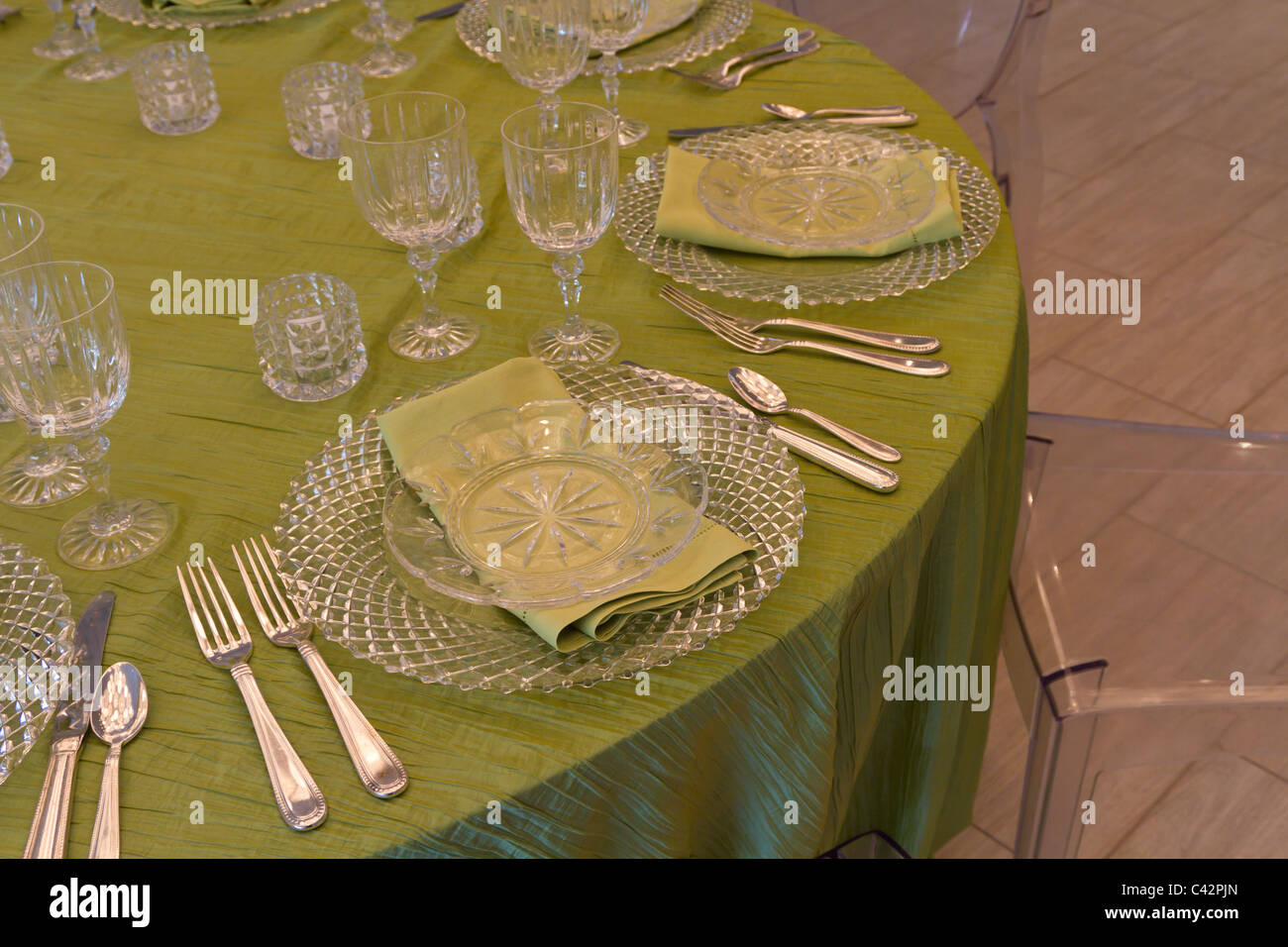 Sala de Banquetes closeup tabla Foto de stock