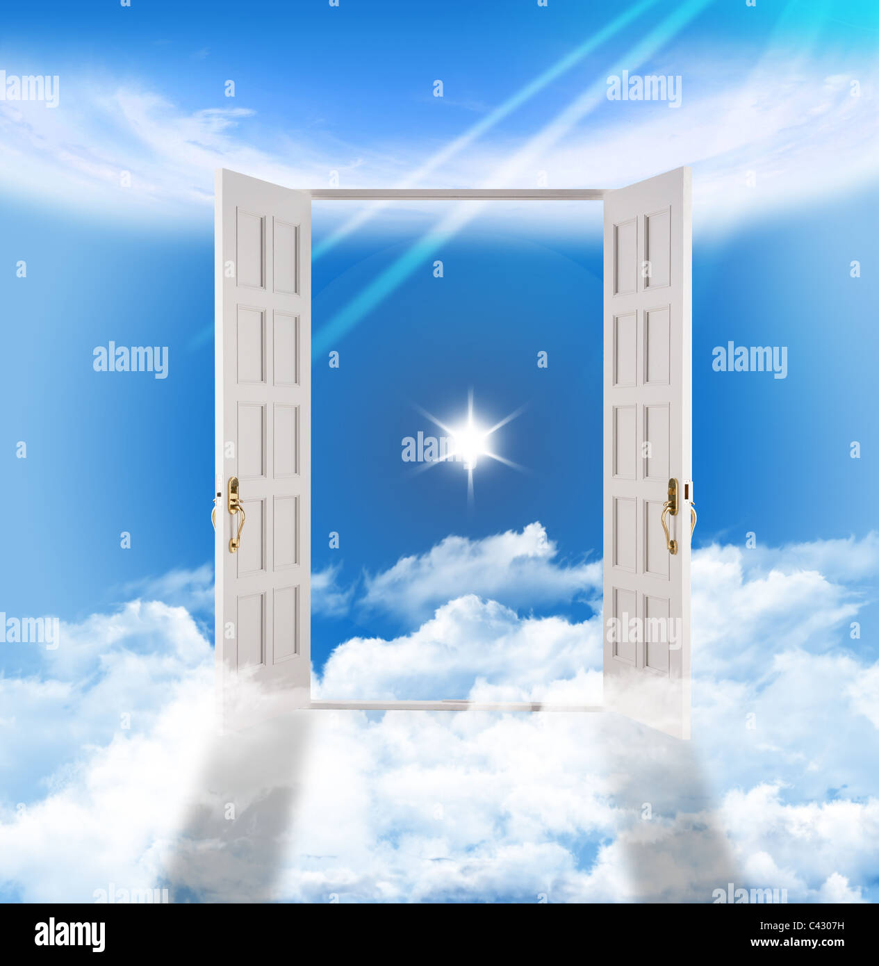 Puerta puerta del cielo - eternidad ultratumba Fotografía de stock - Alamy