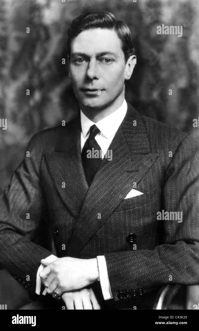 Familia Real el Rey George VI, Rey de Inglaterra el 25 de marzo de 1937, fecha aproximada Foto de stock