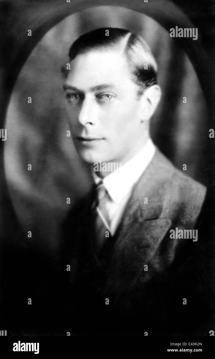 El Rey George VI, Rey de Inglaterra, la familia real el 25 de marzo de 1937, fecha aproximada Foto de stock