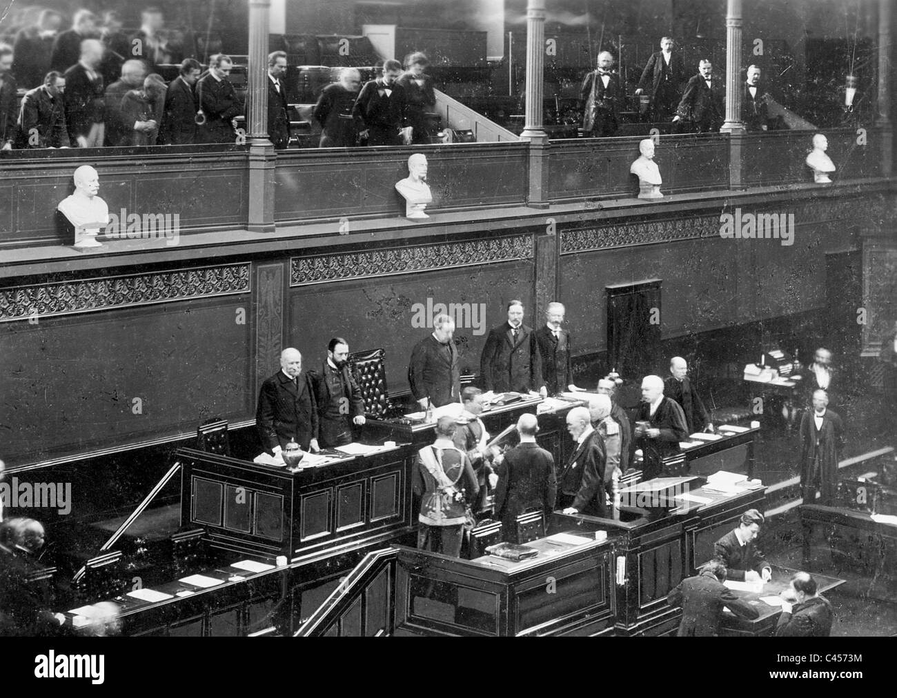 Landtag prusiano, 1901 Foto de stock
