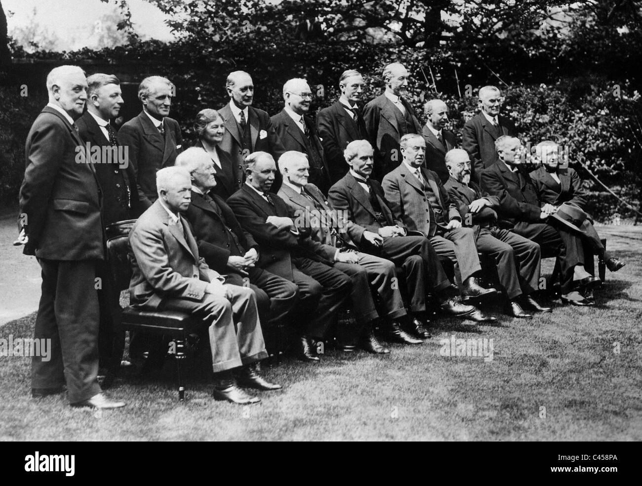 El Gabinete de Ramsay McDonald, 1929 Foto de stock
