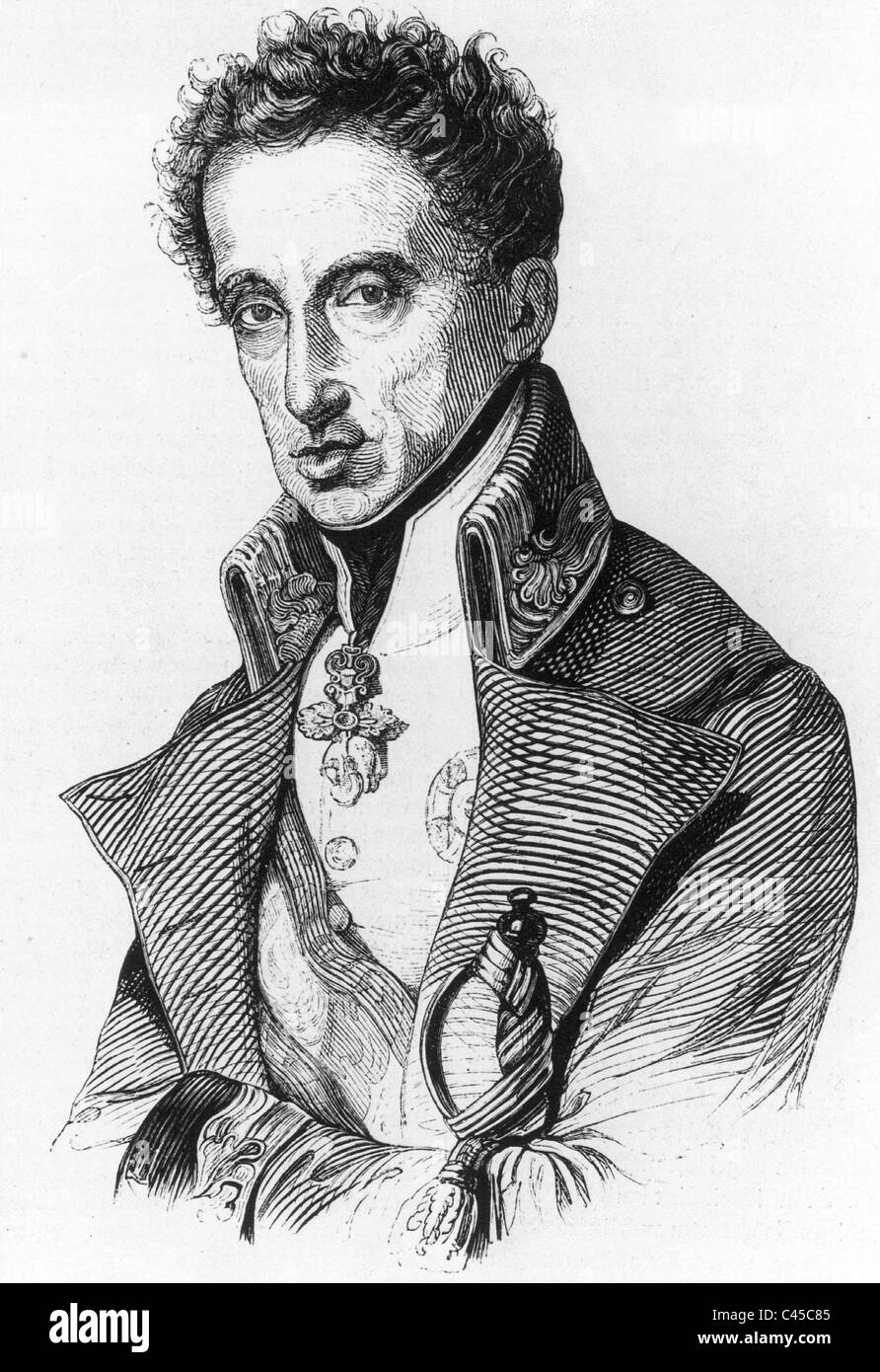 El archiduque Carlos de Austria (1771-1847) Foto de stock