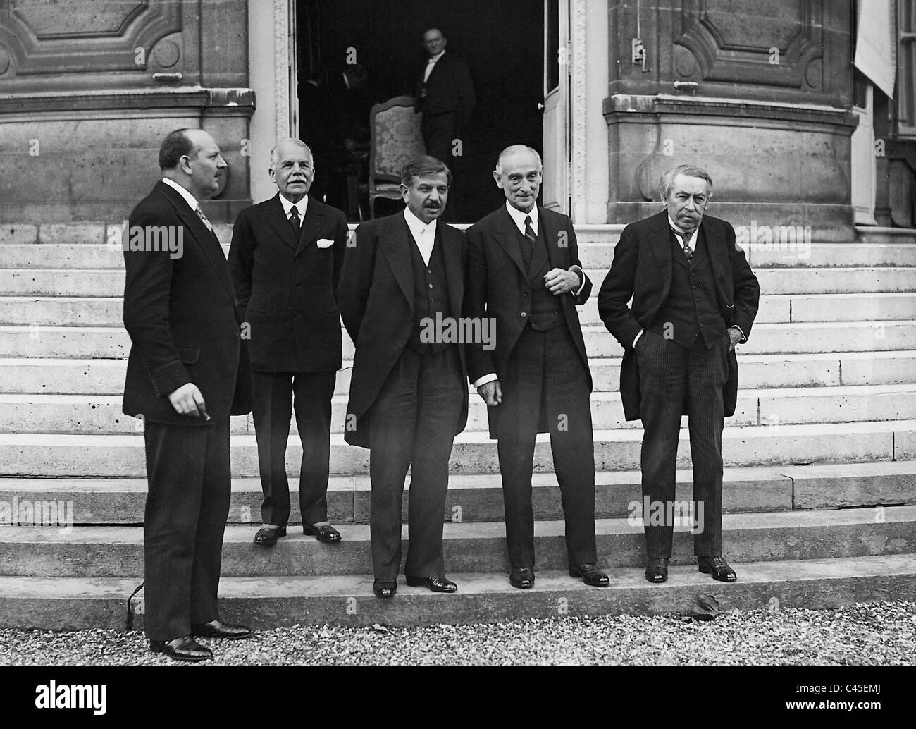 Negociaciones comerciales anglo-francesa de 1931. Foto de stock