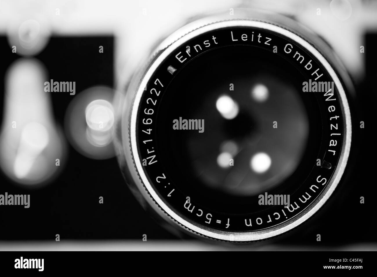 Leica M3 con lente Summicron Leitz Foto de stock