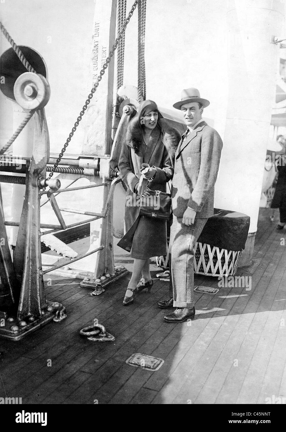 Prinz Olav y Prinzessin Martha, 1929 Foto de stock