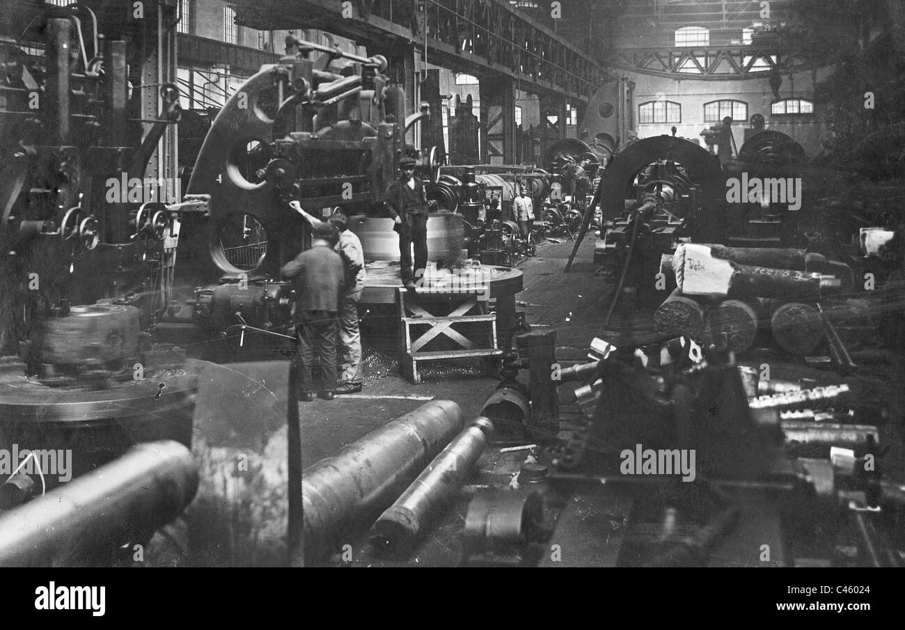 Fundición de hierro y metal en el Skoda works Foto de stock