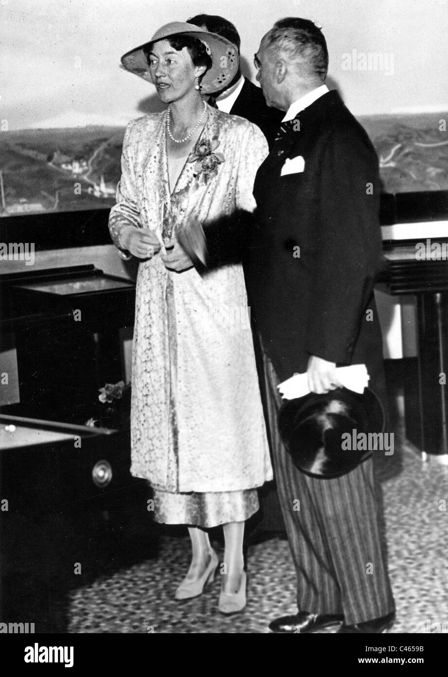 La Gran Duquesa Charlotte de Luxemburgo, 1937 Foto de stock