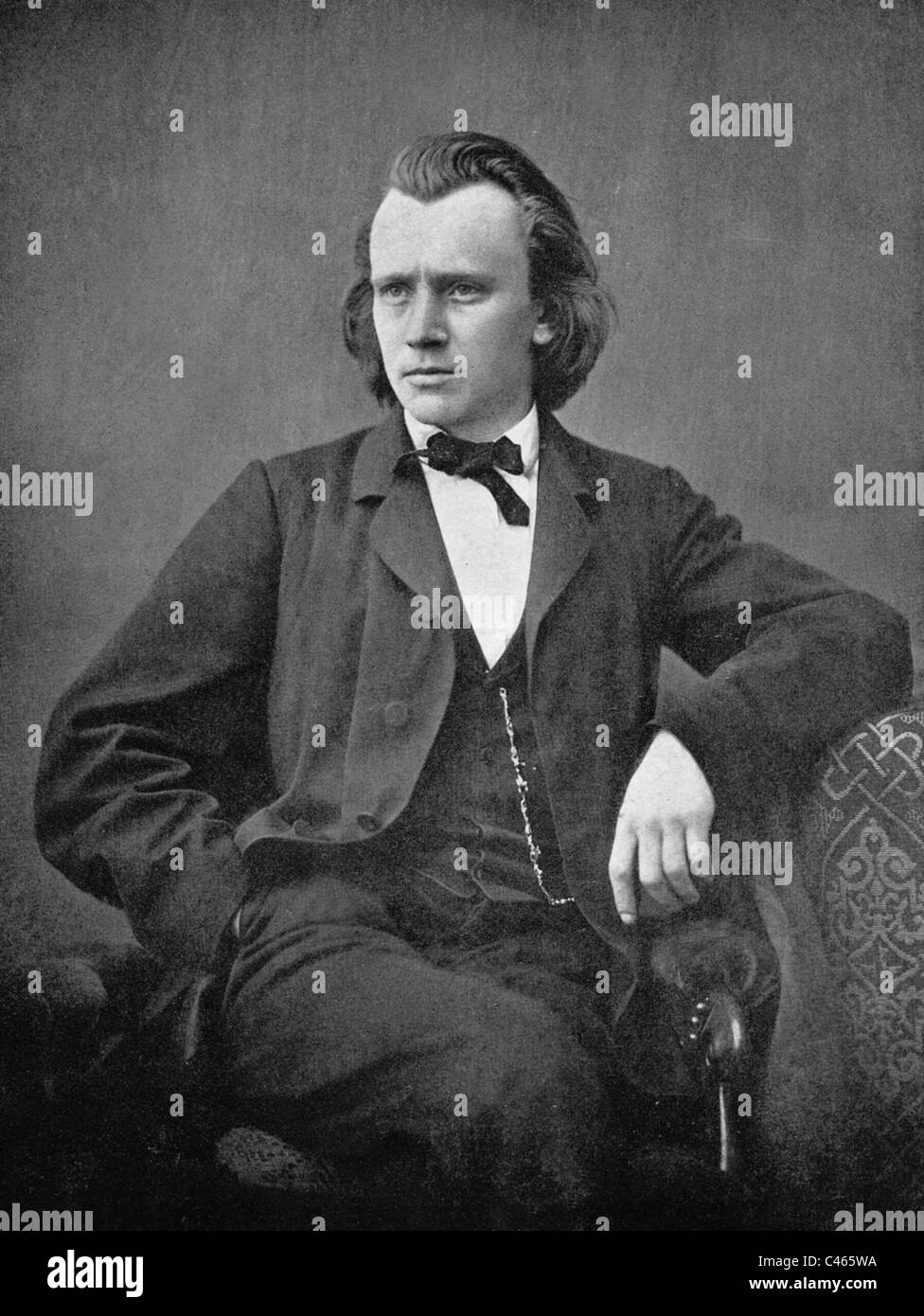 Johannes Brahms, 1870 Foto de stock