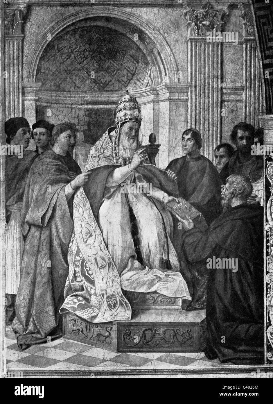 Papst Gregor, IX. Foto de stock