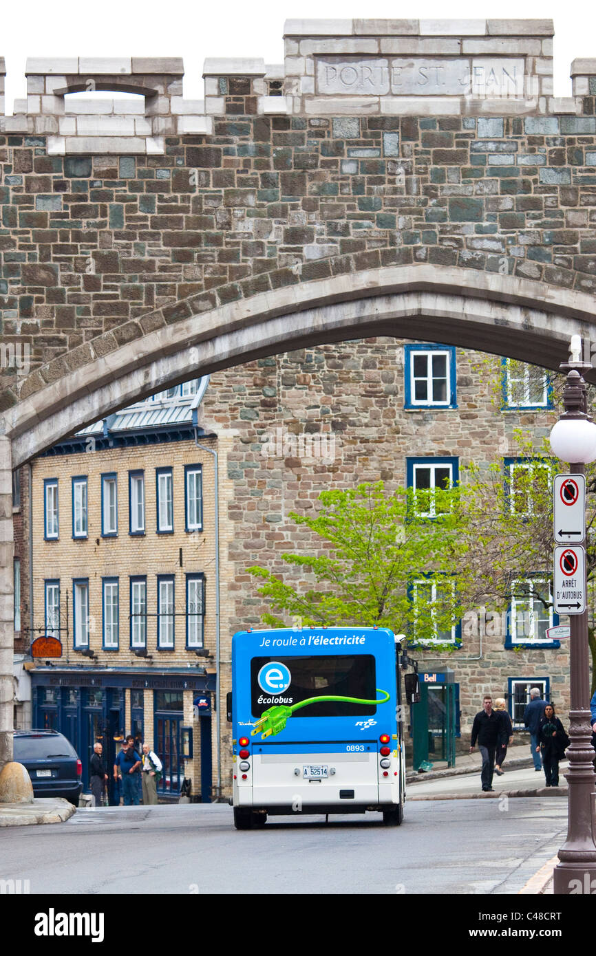 Autobús de transporte público eléctrico, Porte de St Jean, casco