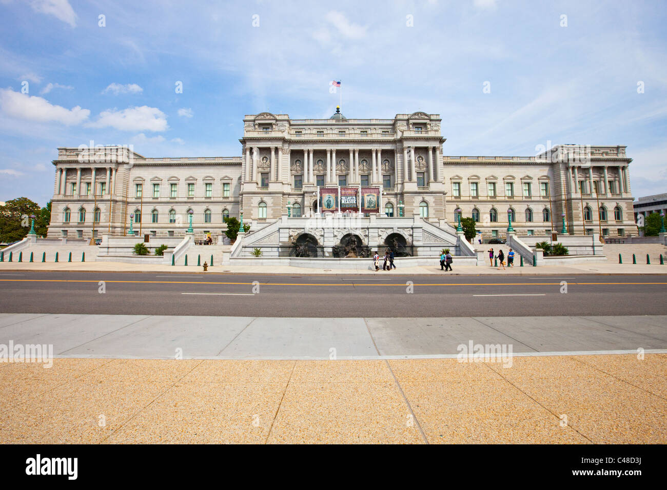 Edificio de la Biblioteca del Congreso, Washington, D.C. Foto de stock