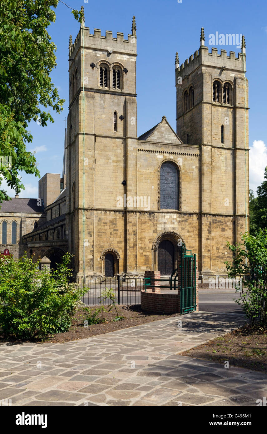 Iglesia prioral, Worksop, Nottinghamshire, Inglaterra Foto de stock