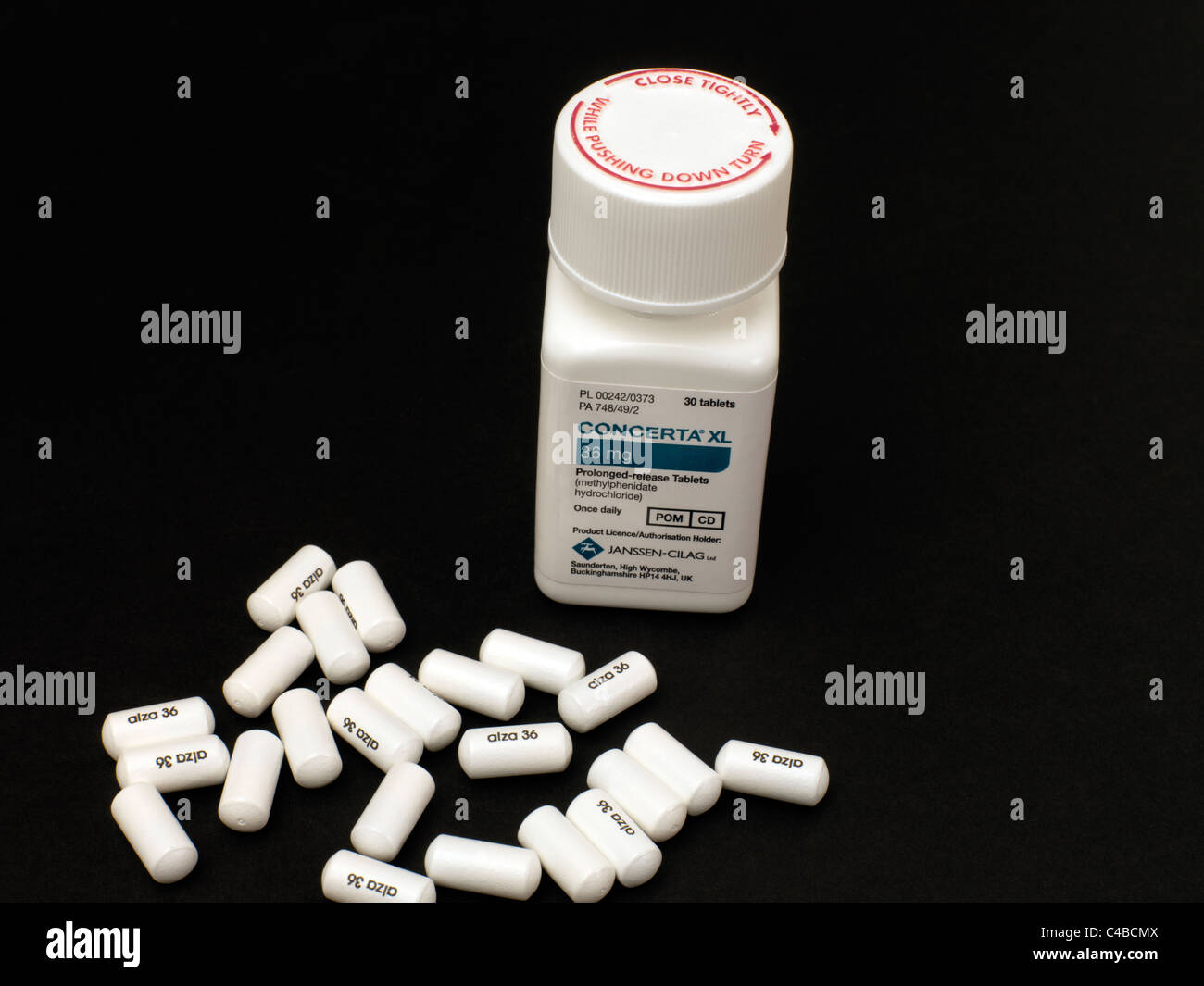 Tabletas de Liberación Prolongada concerta Fotografía de stock Alamy