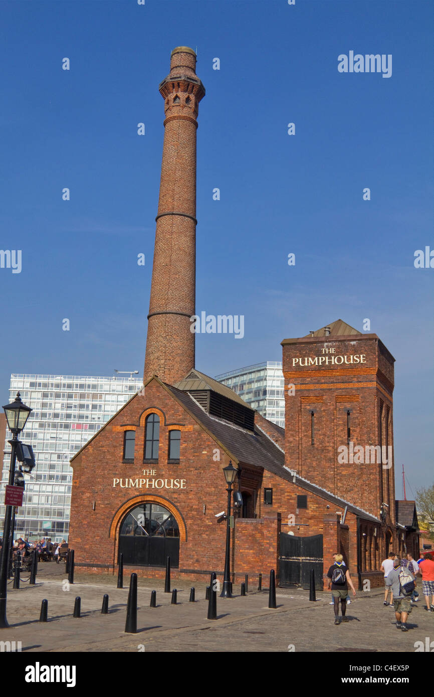 Pumphouse 'Albert Dock' Liverpool Merseyside England Foto de stock