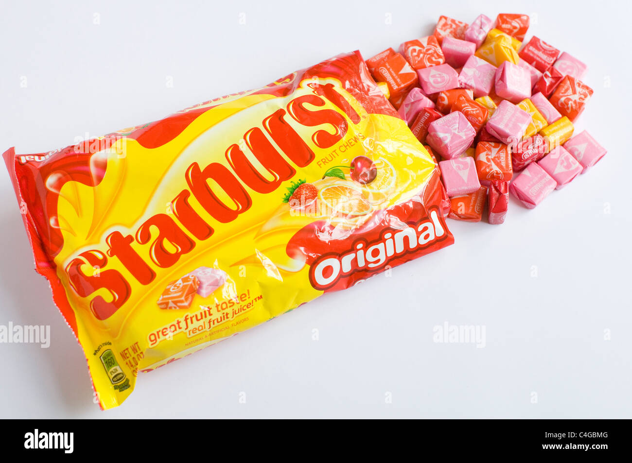 Caramelos de fruta Starburst. Foto de stock