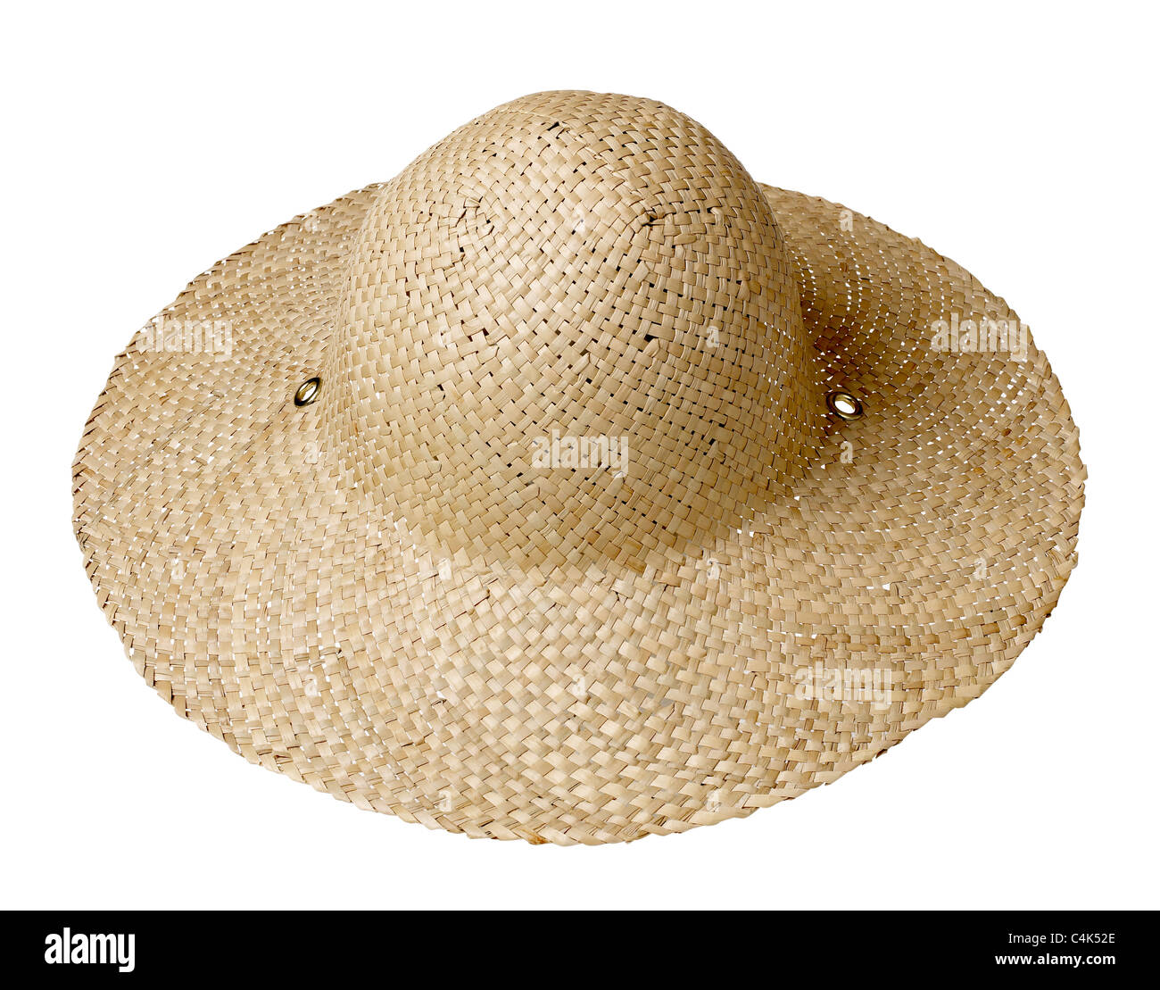 Sombrero de Paja Sun garden capot Foto de stock