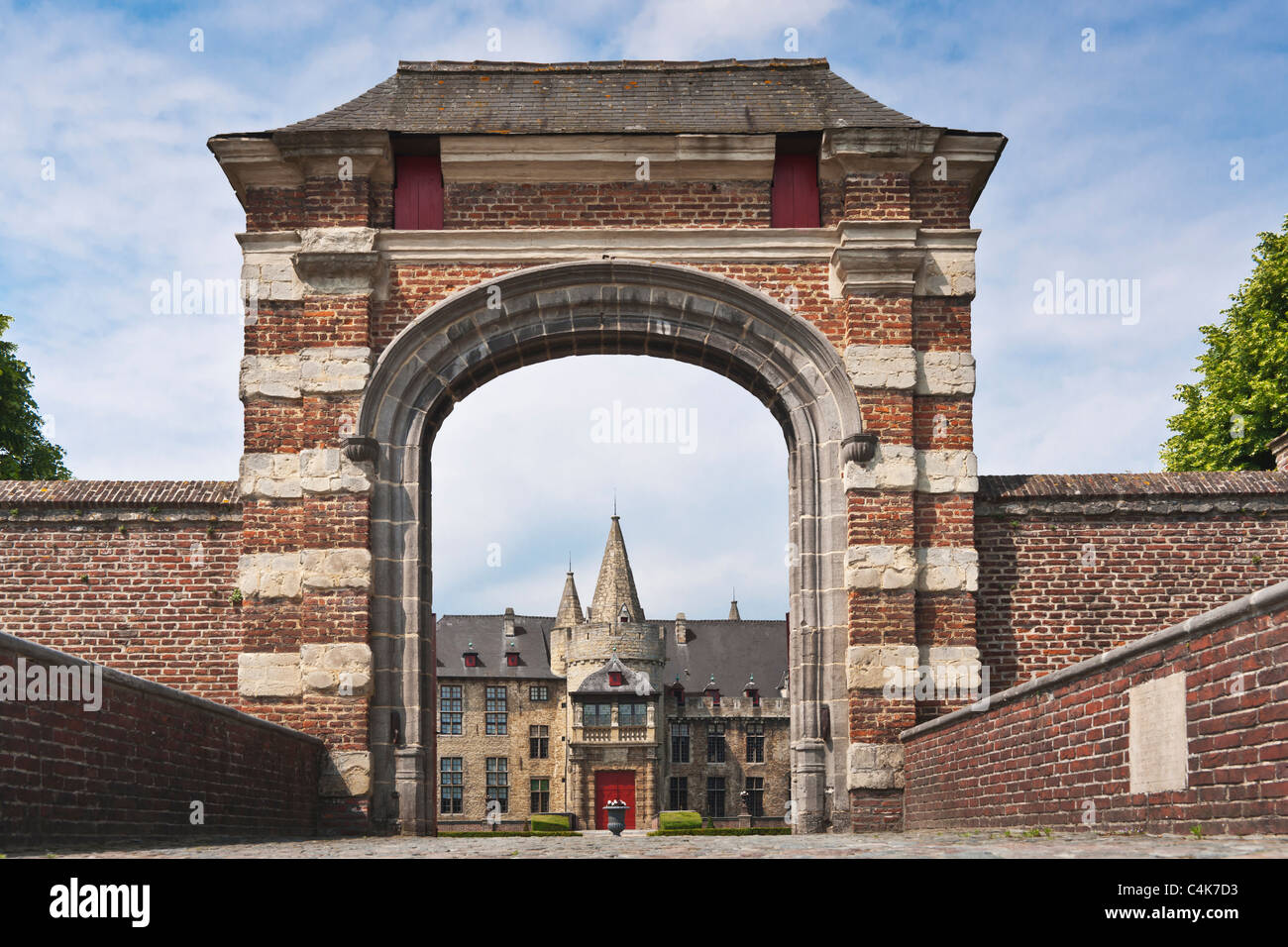 Schloss von Laarne, Belgien | castillo de Laarne, Bélgica Foto de stock