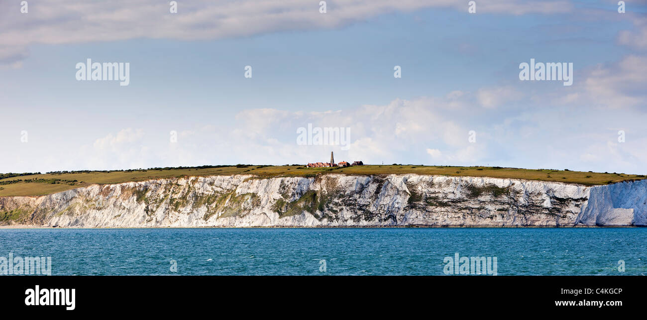 Whitecliff y Culver hacia abajo, la Isla de Wight, Inglaterra, Reino Unido. Foto de stock