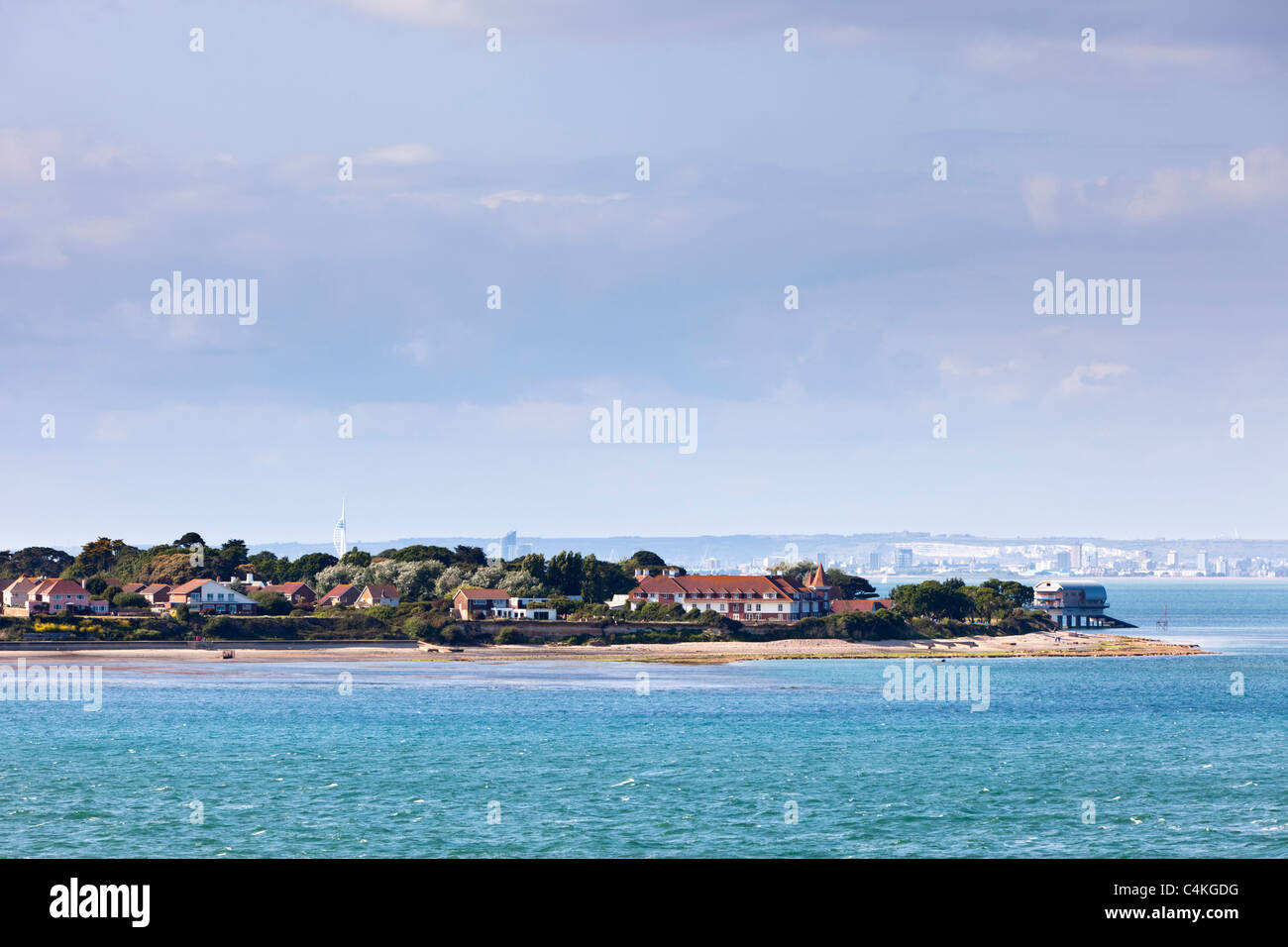 Seafront Bembridge, Isla de Wight, Inglaterra, Reino Unido, Europa Foto de stock