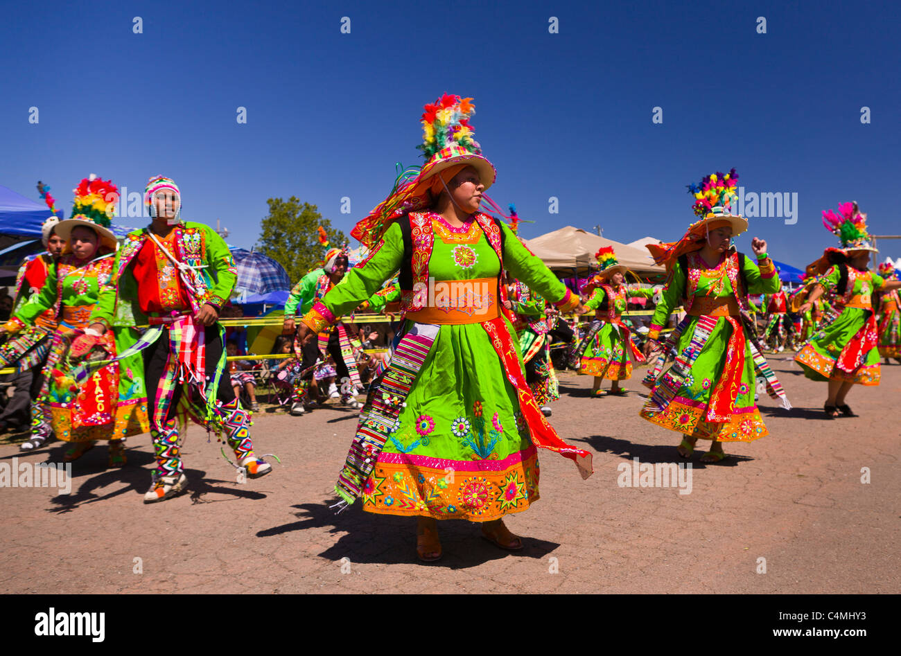 MANASSAS, Virginia, EE.UU. festival de folclor boliviano con