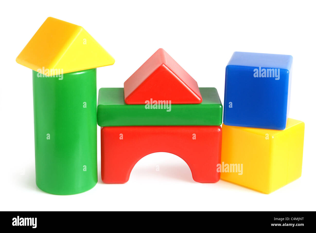 Acera repentino Tregua Casa hecha de bloques de plástico para niños Fotografía de stock - Alamy