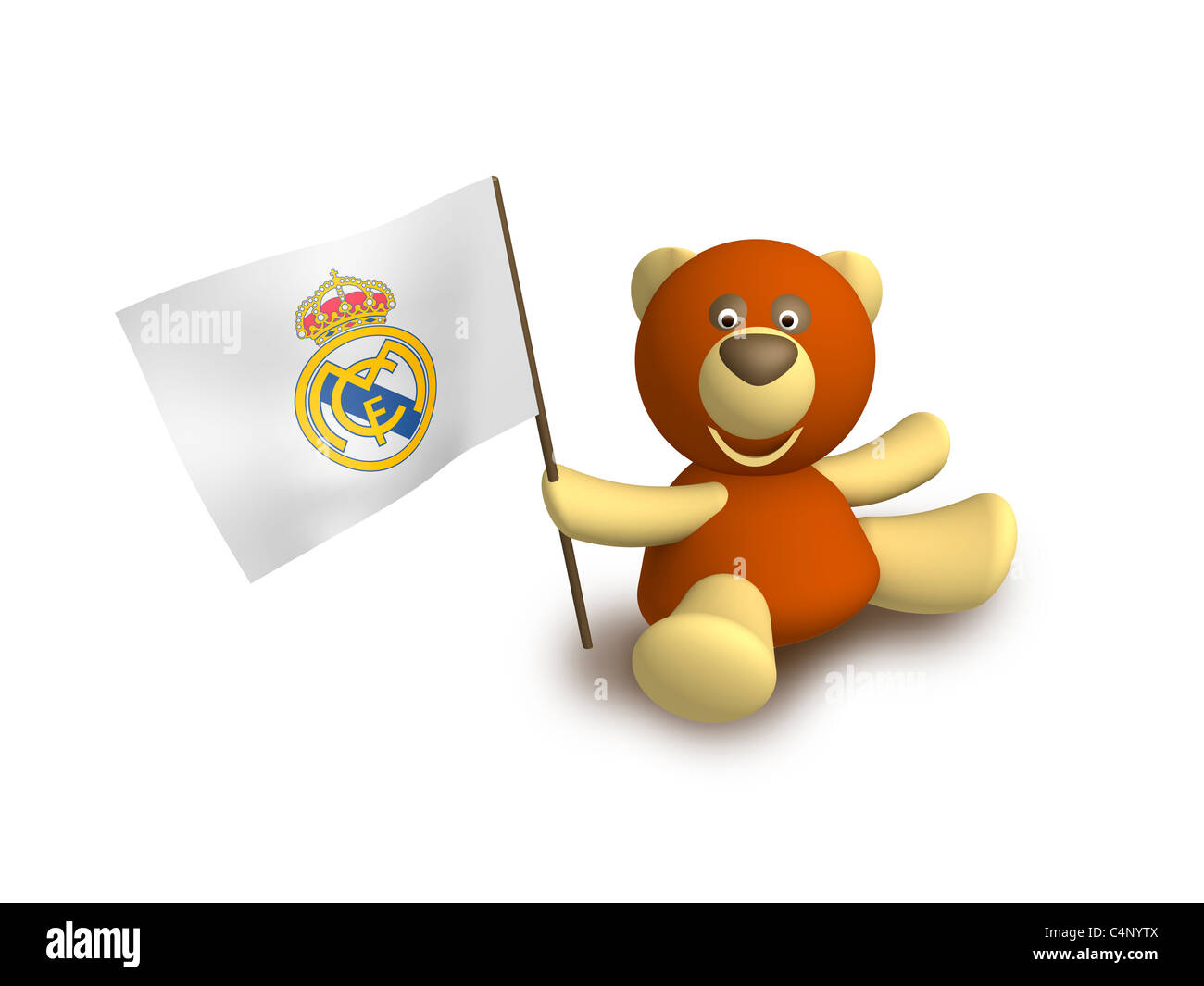 Real Madrid CF bandera símbolo del logotipo Fotografía de stock - Alamy
