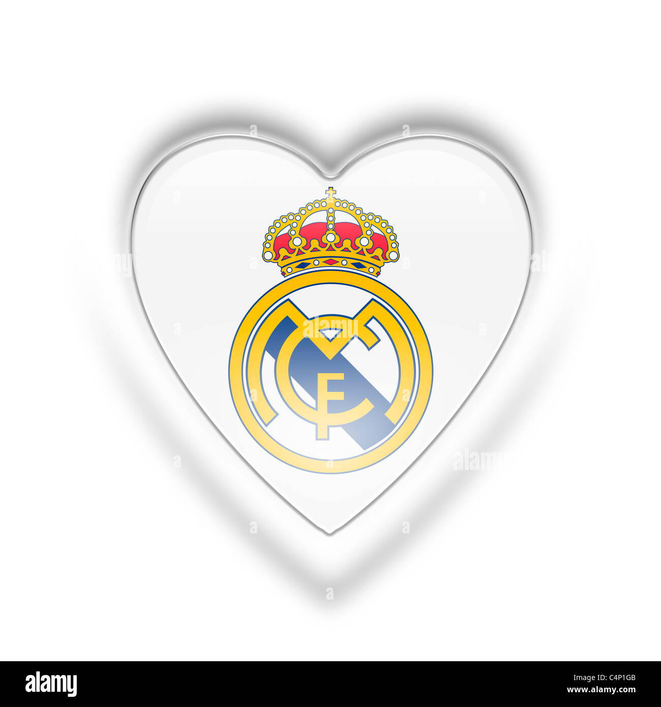 Camisetas del Real Madrid para corazones blancos