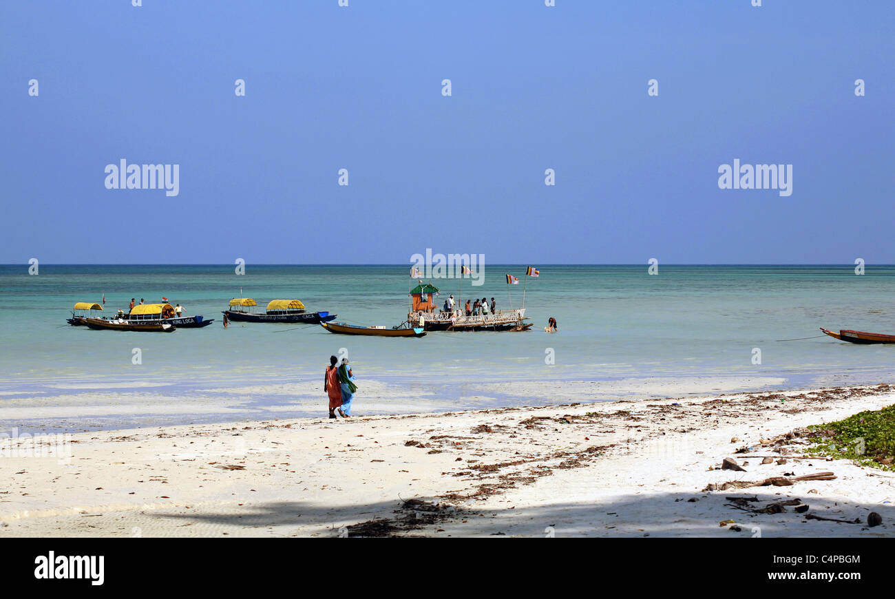 Playa de las islas Andaman. Foto de stock