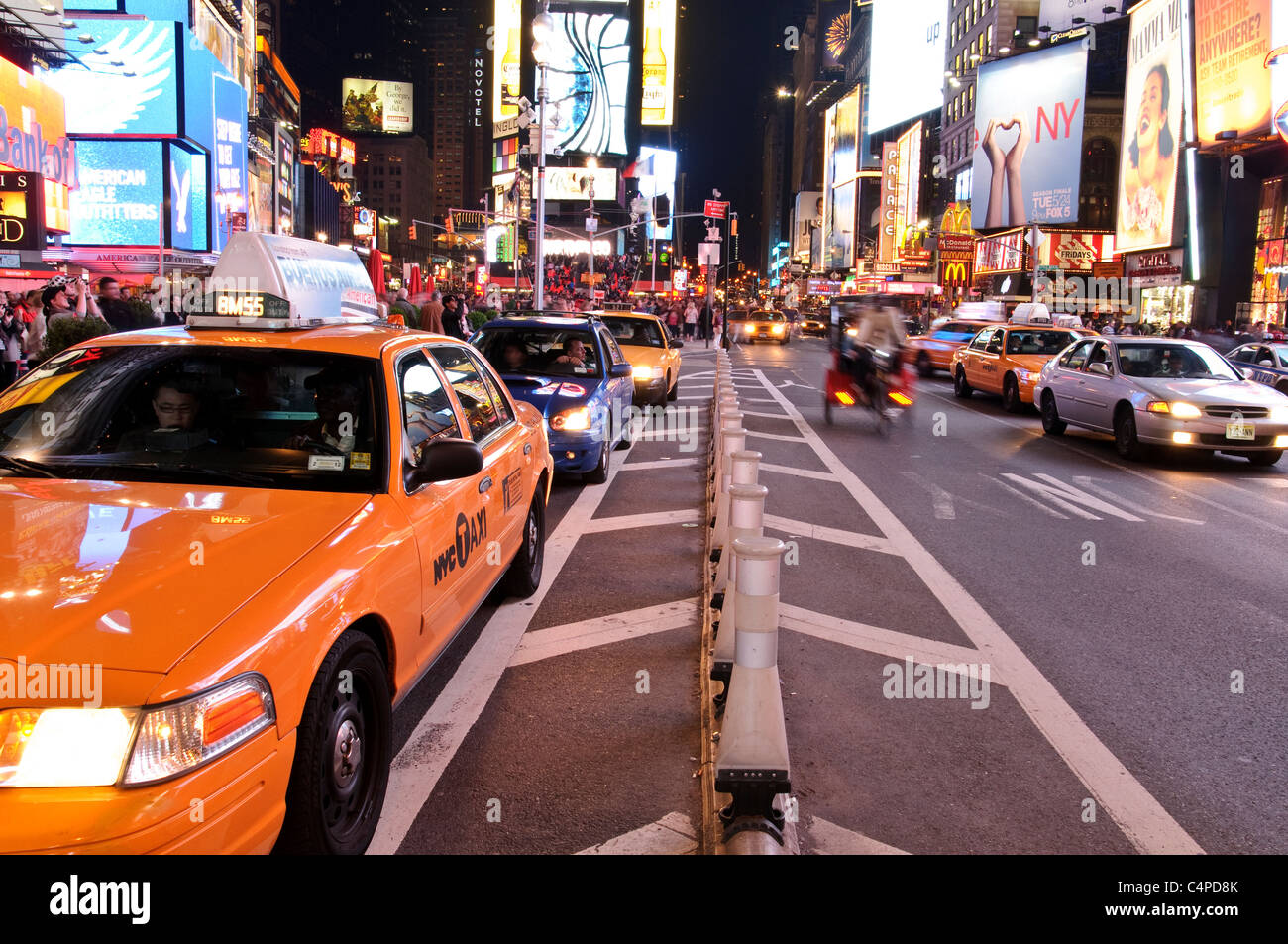 Times Square, 42nd Street, Nueva York, 2011, Foto de stock