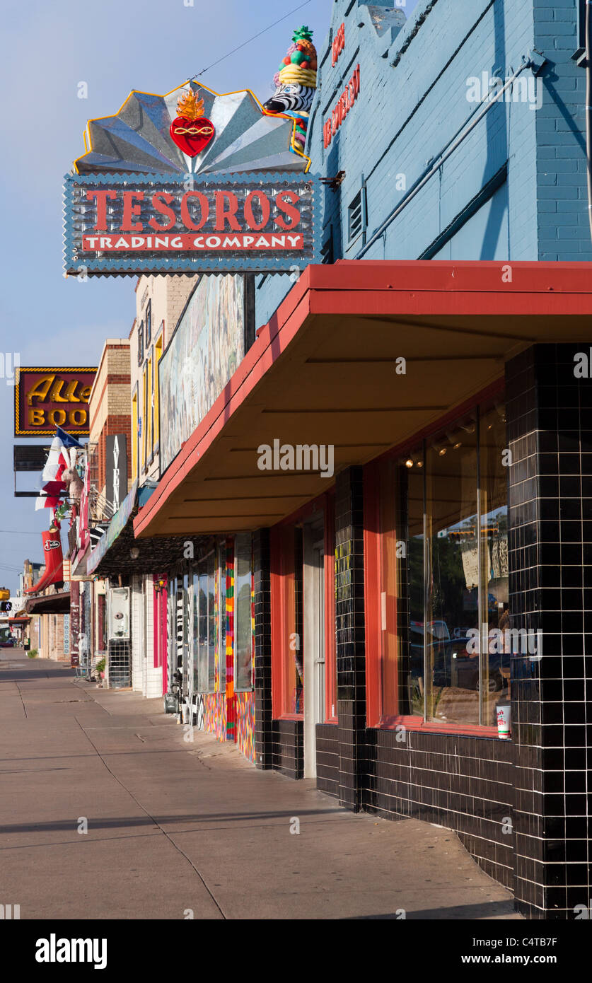 South Congress Avenue tiendas en Austin, Texas Fotografía de stock Alamy