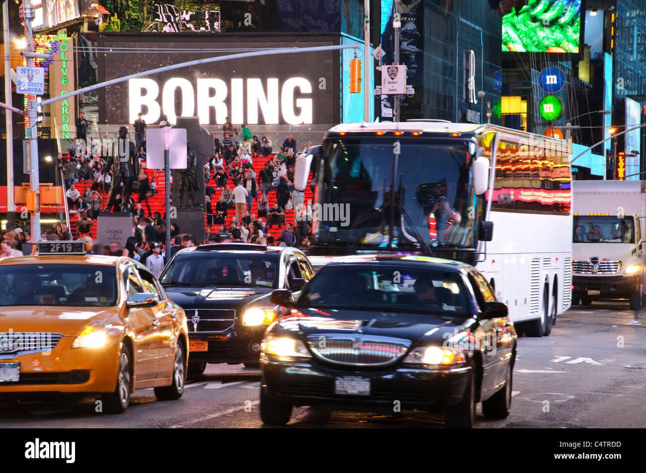Times Square, 42nd Street, Nueva York, 2011, Foto de stock