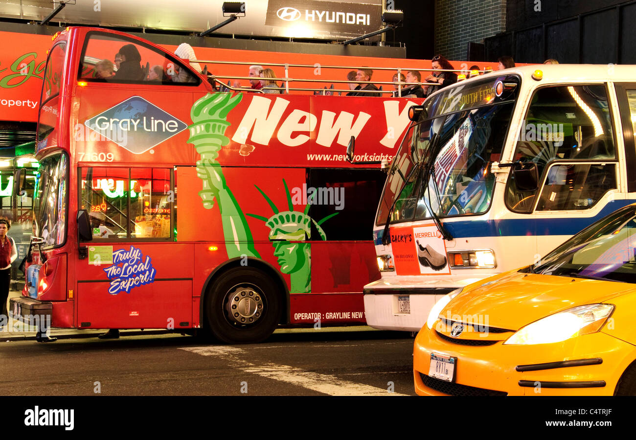 Times Square, 42nd Street, Nueva York, 2011, Foto de stock