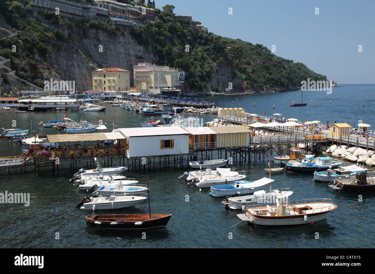 El puerto de Sorrento, Sorrento, Italia Foto de stock