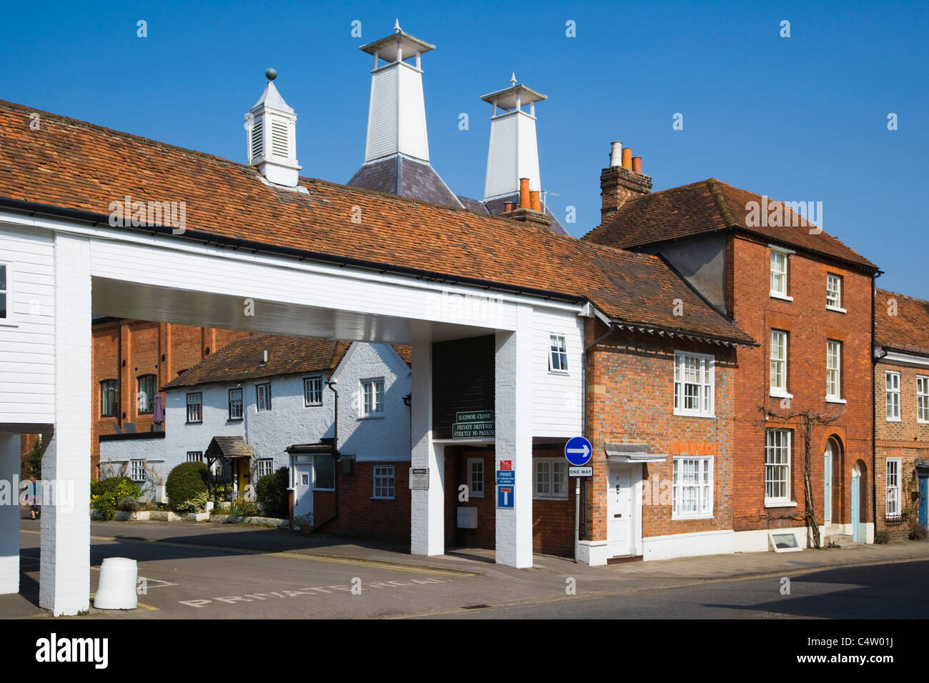 Propiedad residencial en la calle Nueva, Radnor, Cerrar, Henley-on Thames, Oxfordshire, Inglaterra, Reino Unido. Foto de stock
