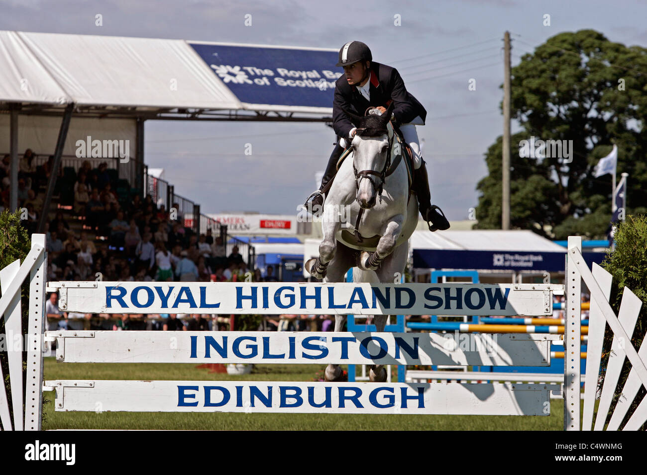 Show Jumping en el Royal Highland Show, Ingliston, Edimburgo Foto de stock