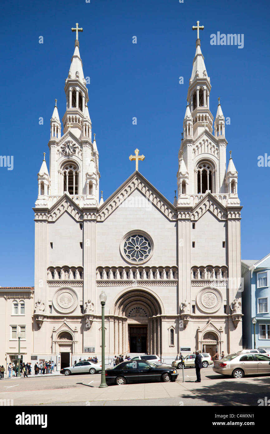 Iglesia de San Pedro y san Pablo, San Francisco, CA Fotografía de stock