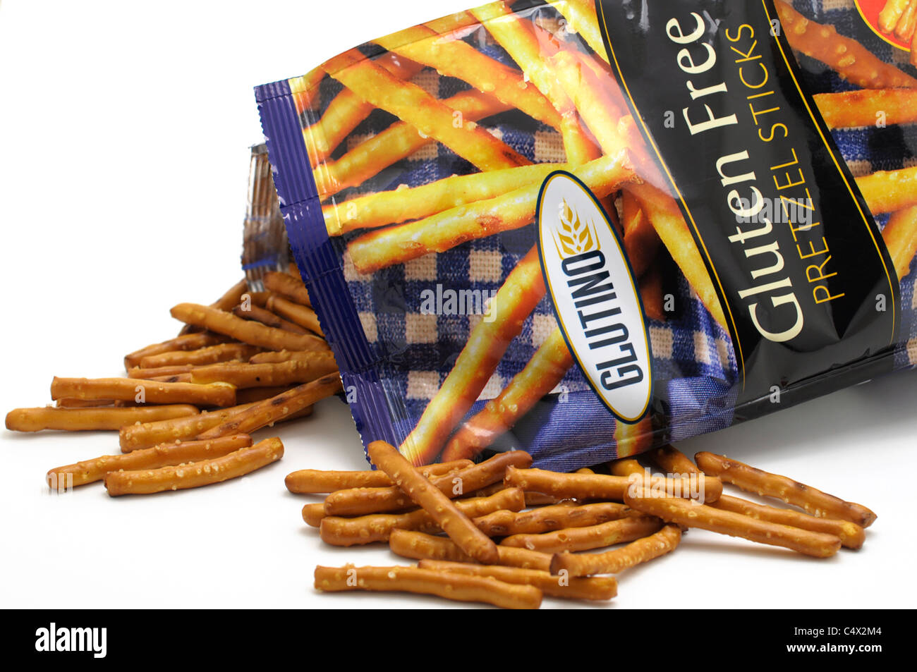 Productos alimenticios sin gluten, Pretzel sticks Foto de stock