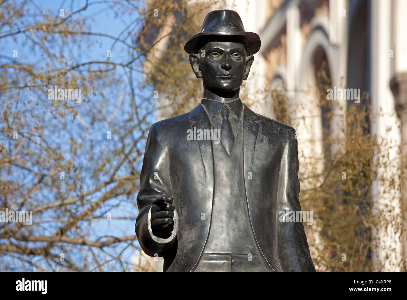 Praga - Franz Kafka estatua Foto de stock
