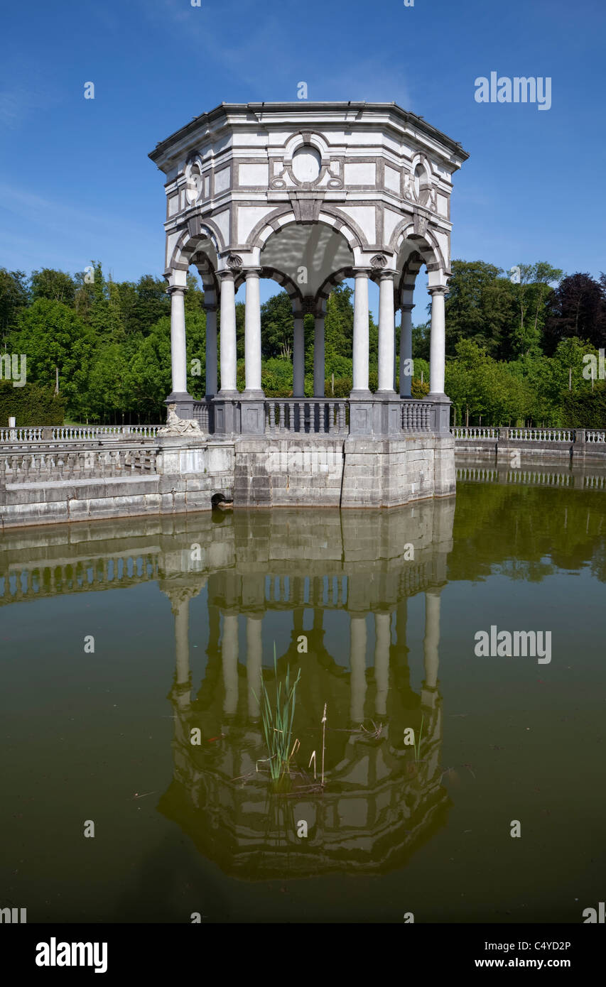 El Templo de Hércules, Enghien Park, Hainaut, Valonia, Bélgica, Europa Foto de stock