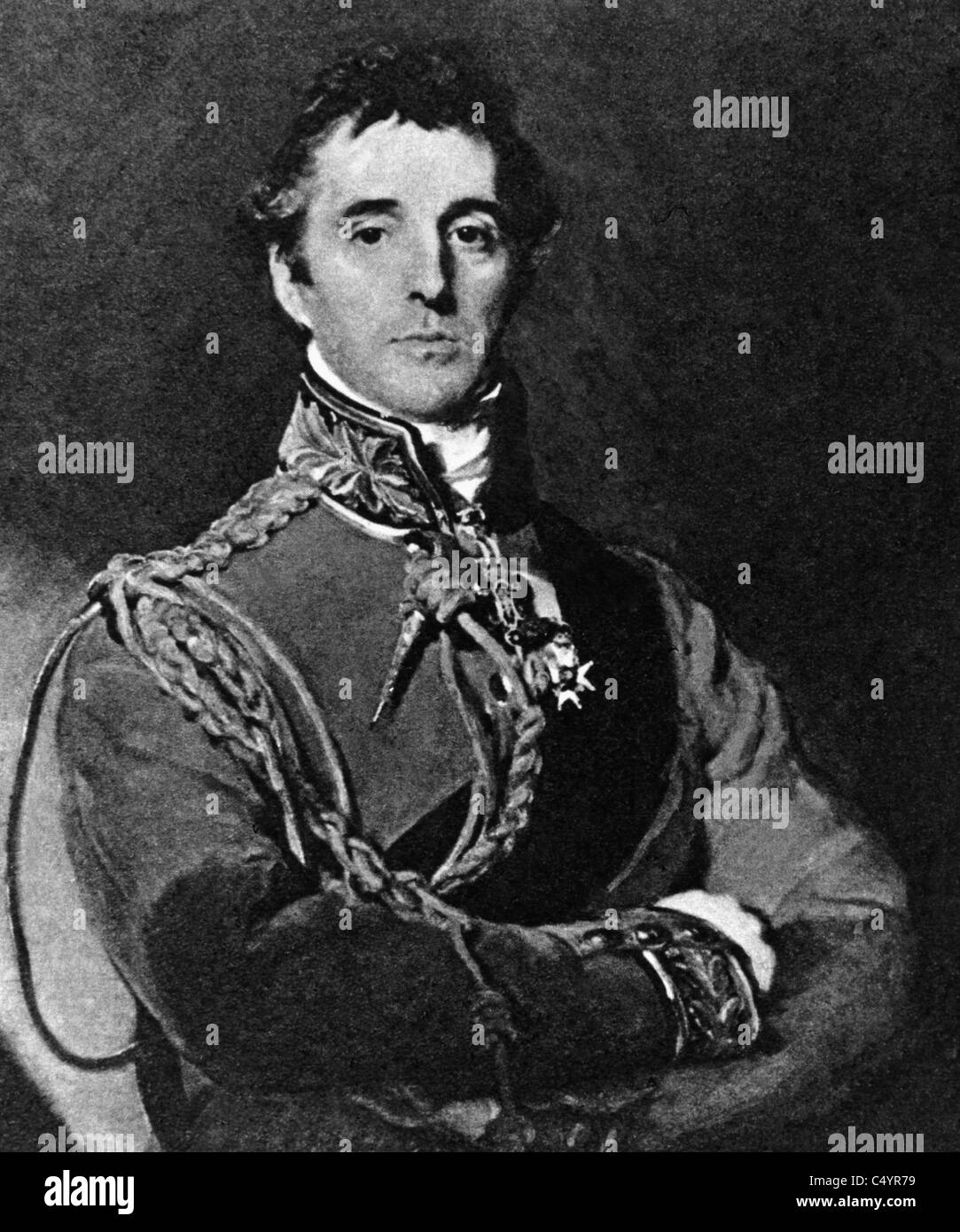 Arthur Wellesley, primer duque de Wellington. Foto de stock