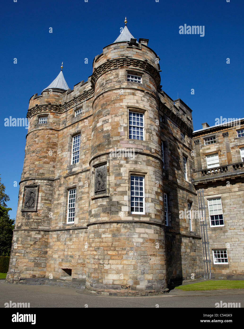 El Palacio Holyrood, Edimburgo, Escocia, Reino Unido Foto de stock