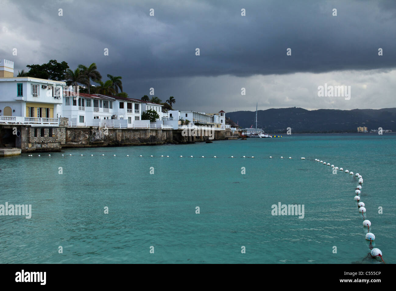 Los médicos de playa en Jamaica Foto de stock