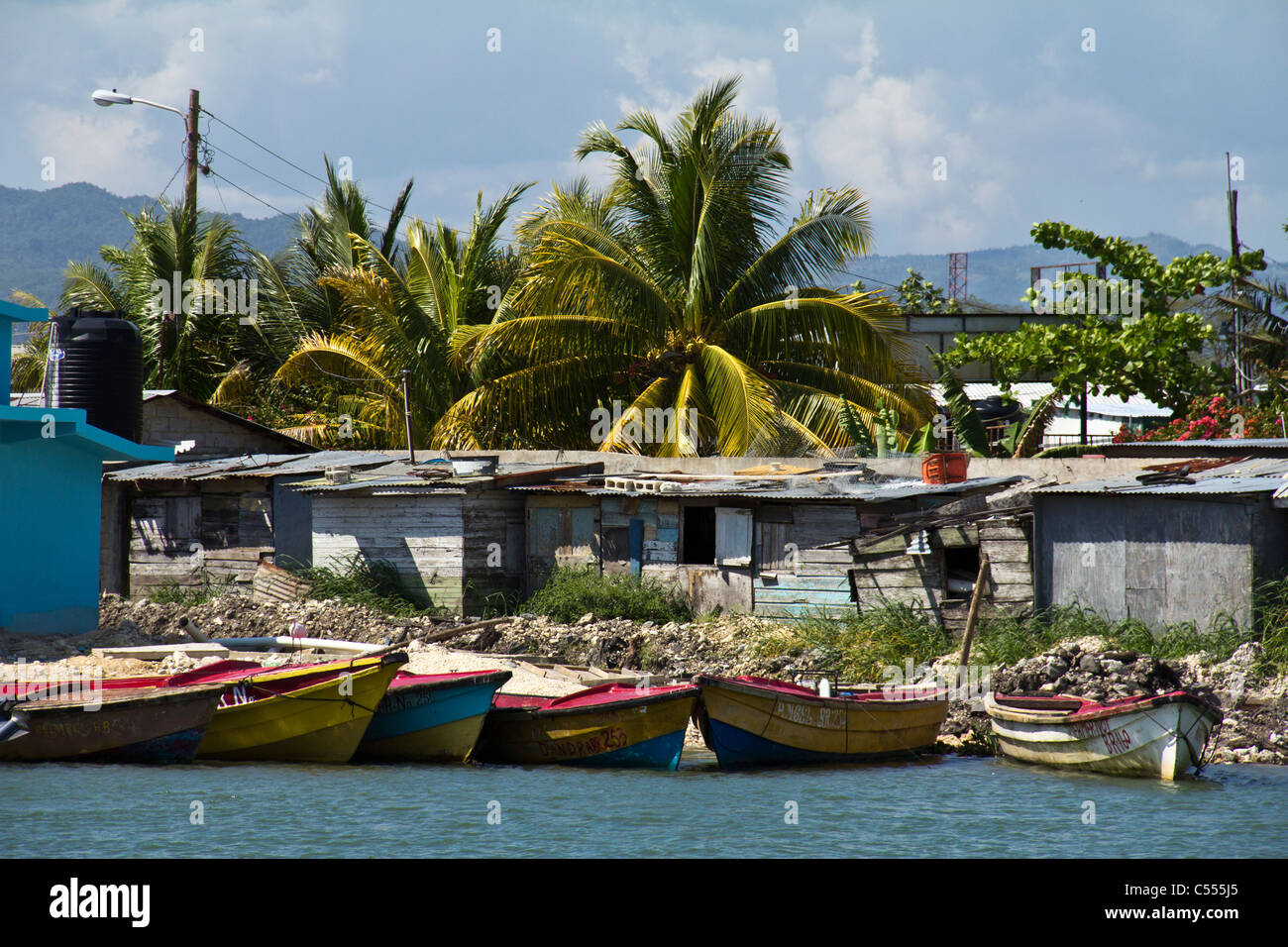 Río Negro en Jamaica Foto de stock